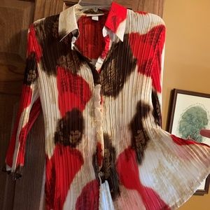 Dress Barn Pleated Blouse
